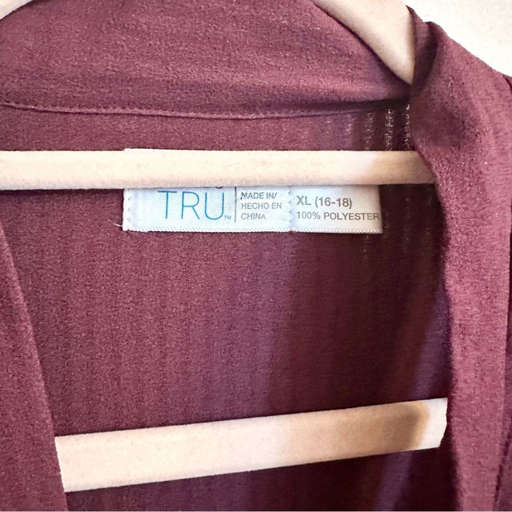 $5 SALE Purple time and tru peasant top - Picture 3 of 4